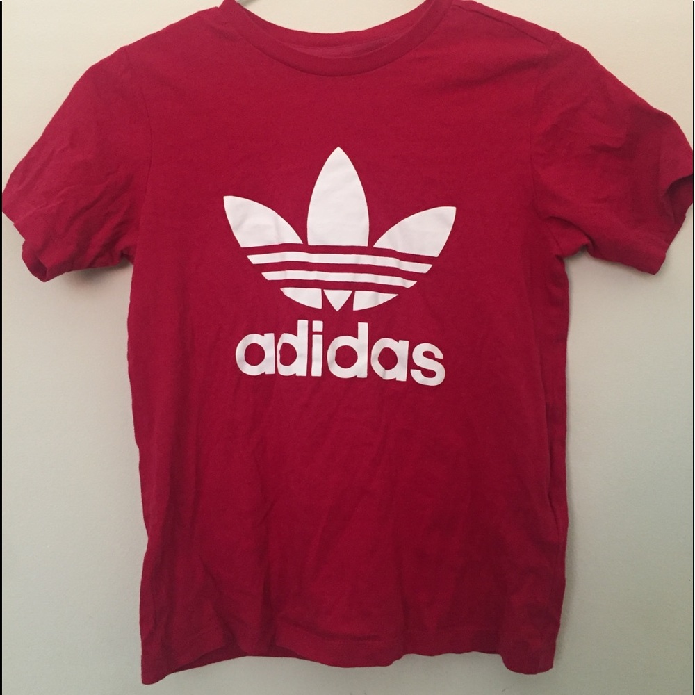 ADIDAS RED T-SHIRT